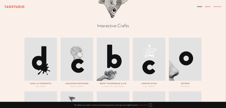 Utilizarea tipografiei în designul web: 10 site-uri web tipografice frumoase.