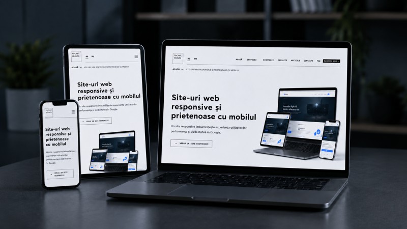 Site-uri web responsive și prietenoase cu mobilul | Rocket Soft