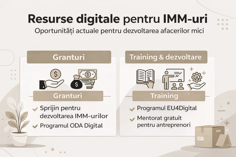 Infografic: cele mai utile resurse pentru digitalizarea afacerilor mici și mijlocii din Moldova