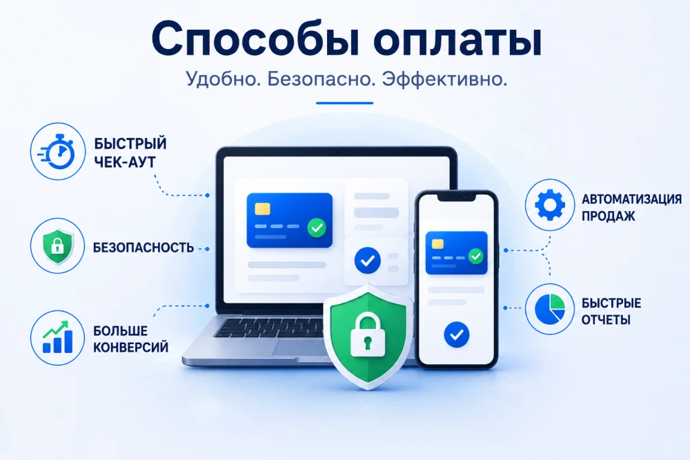 Infografic care prezintă pe scurt avantajele și dezavantajele principalelor metode de plată folosite în comerțul online.